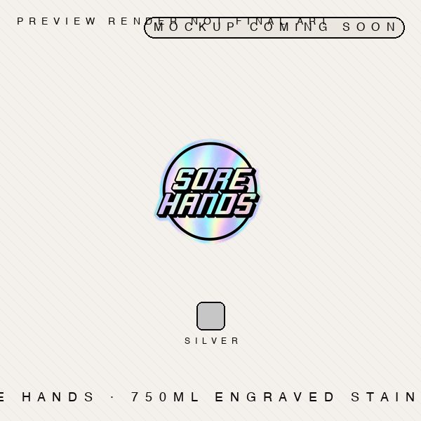Stainless Water Bottle preview mockup