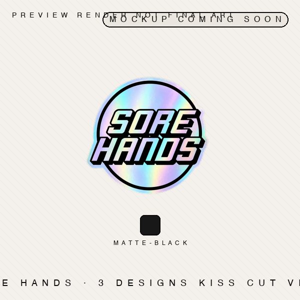 Sticker 3 Pack Bundle preview mockup